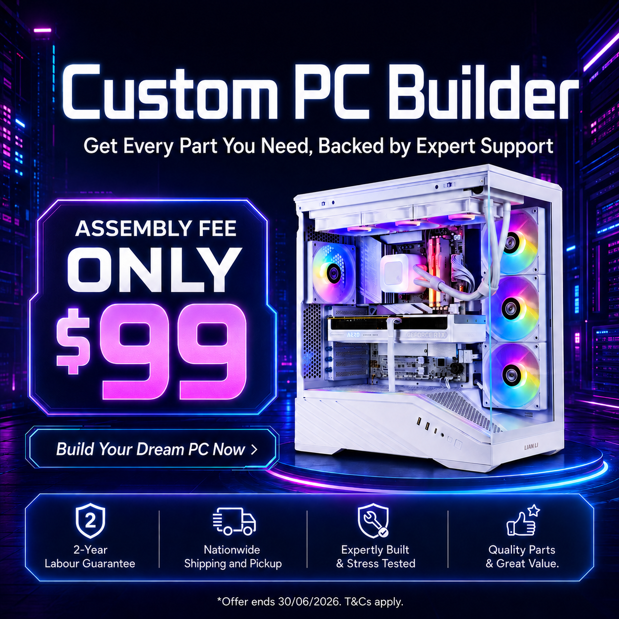 Custom PC Builder: Get Every Part You Need, Built for Only $99