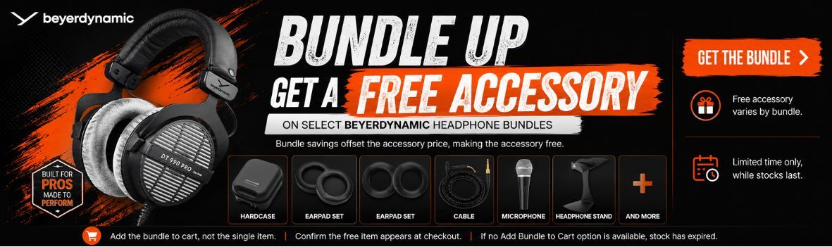 Free Beyerdynamic Headphones Free Accessory for EOFY 2026!