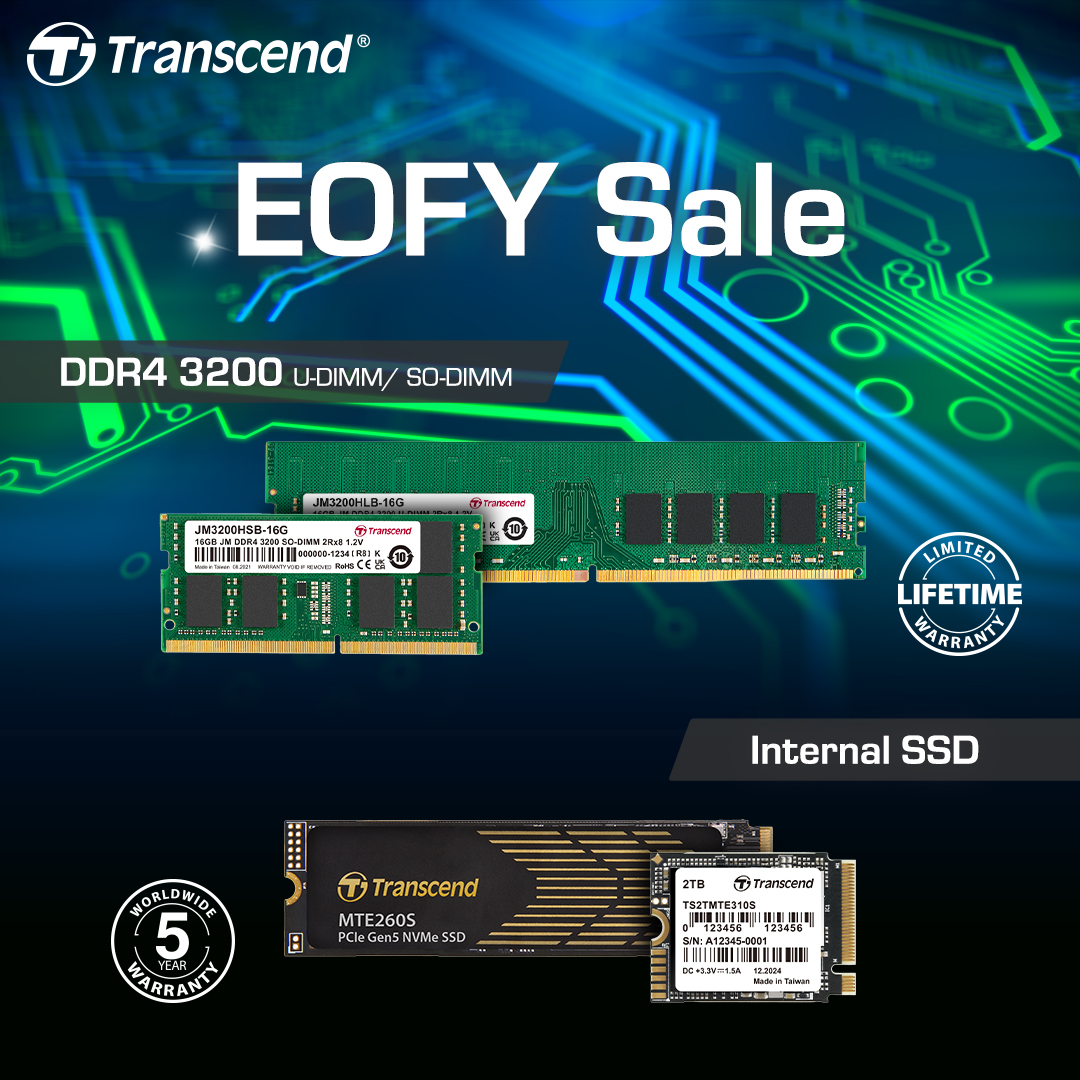 Transcend EOFY Sale: Storage & Memory Deals