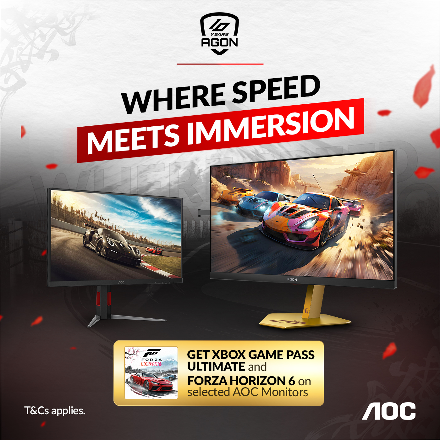 Get Xbox Game Pass Ultimate & Forza Horizon 6 with Selected AOC Monitors