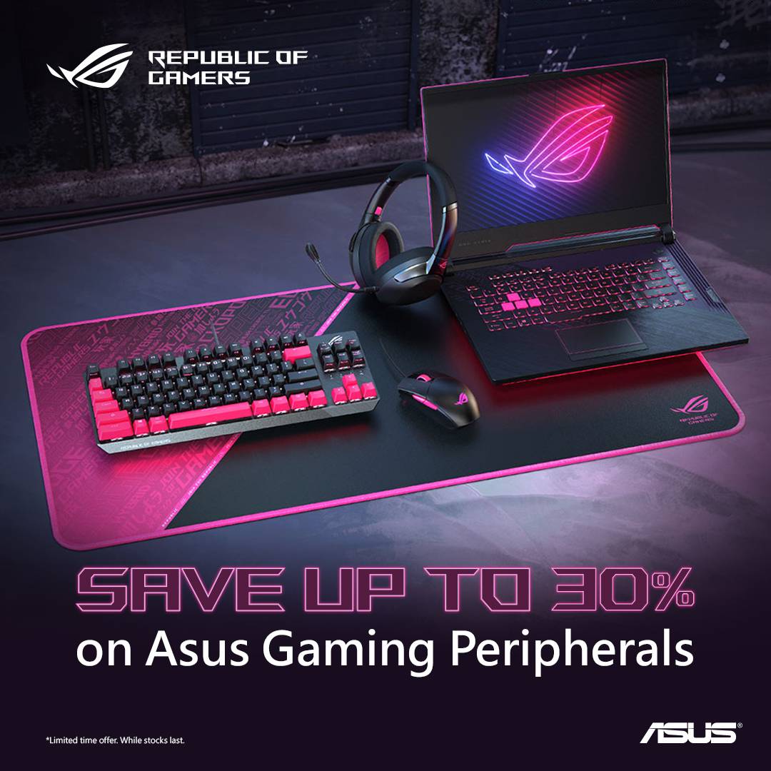 Save Up to 25% on ASUS ROG & TUF Gaming Peripherals