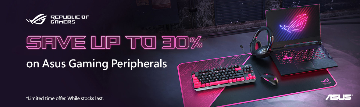 Save Up to 25% on ASUS ROG & TUF Gaming Peripherals