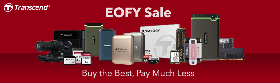 Transcend EOFY Sale: Storage & Memory Deals
