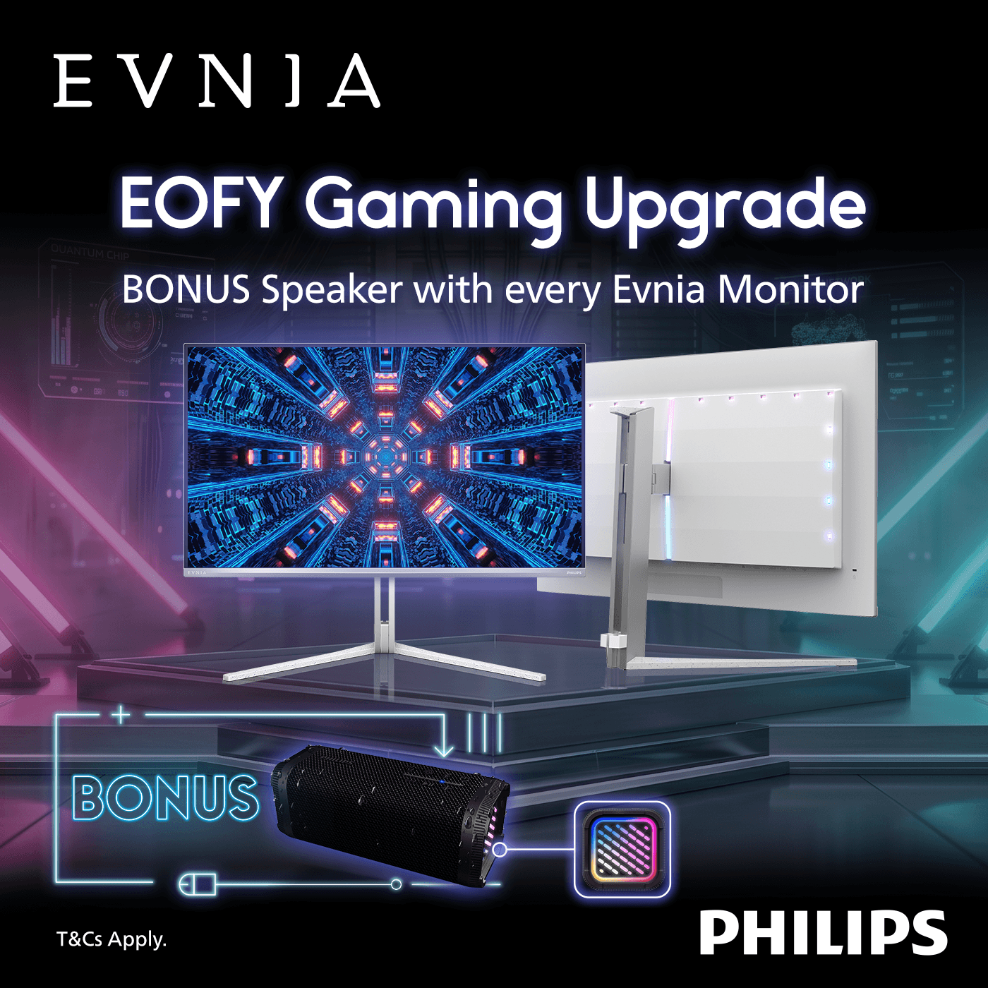 Philips Evnia EOFY Gaming Upgrade – Bonus Speaker with Eligible Monitors