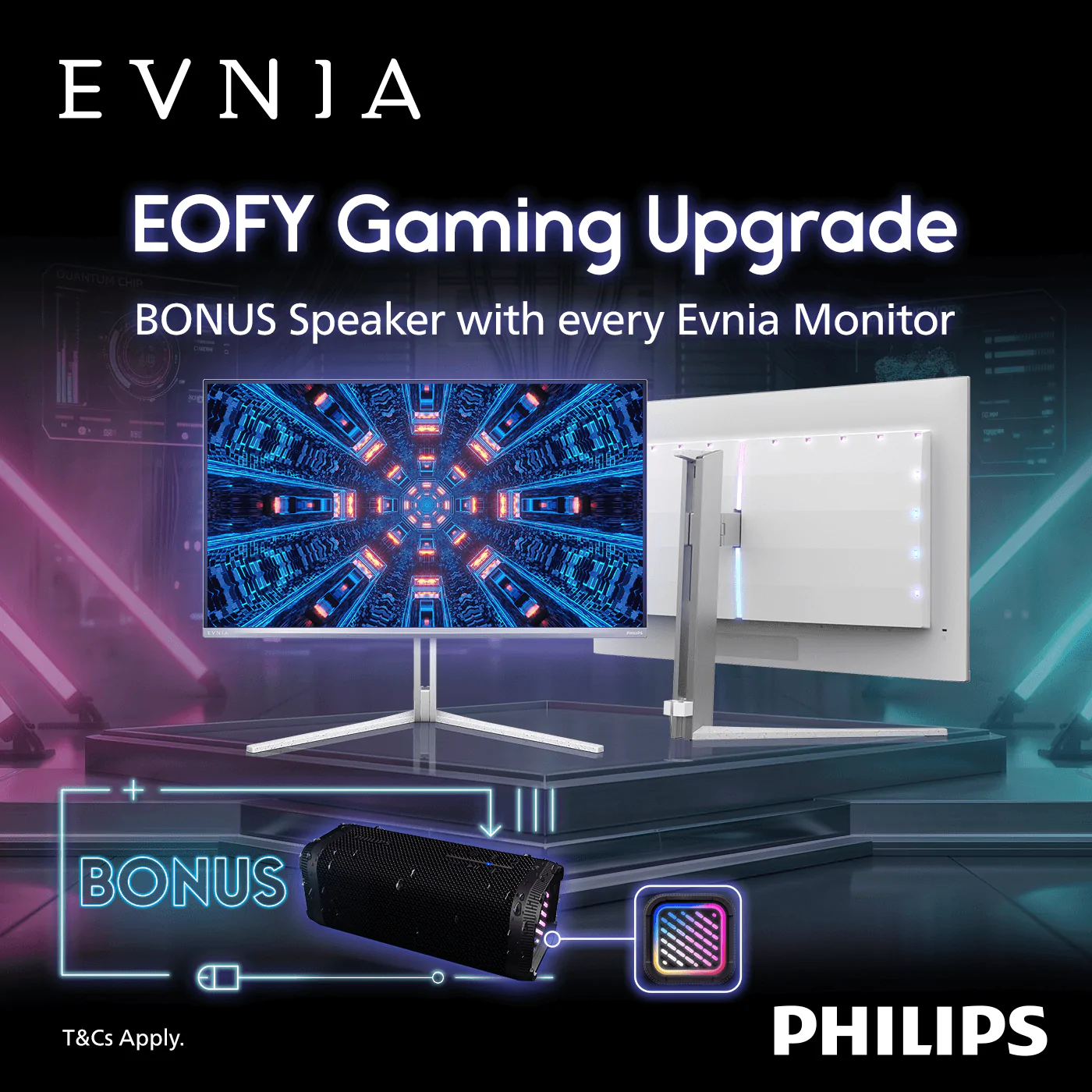 Philips Evnia EOFY Gaming Upgrade – Bonus Speaker with Eligible Monitors