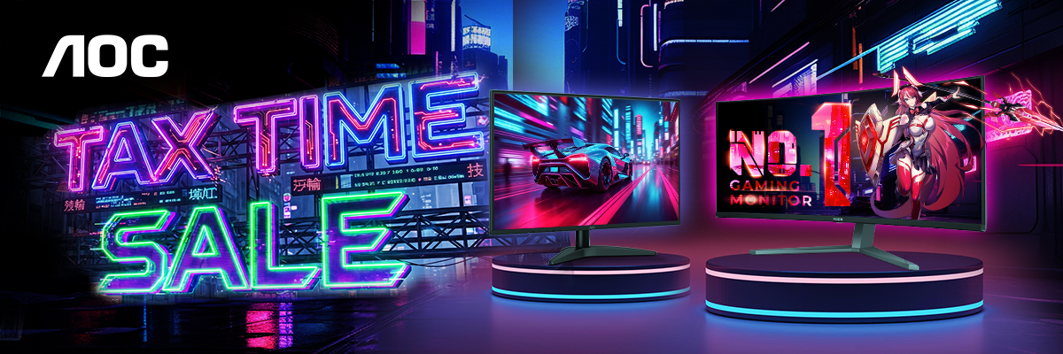 AOC Monitor Tax Time Sale