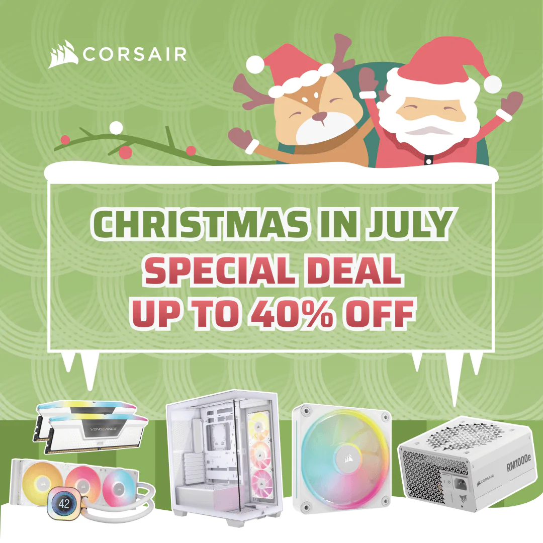 Corsair Gaming Gear Xmas in July Sale