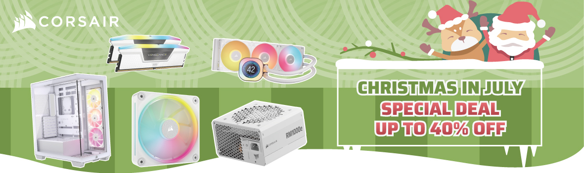 Corsair Gaming Gear Xmas in July Sale