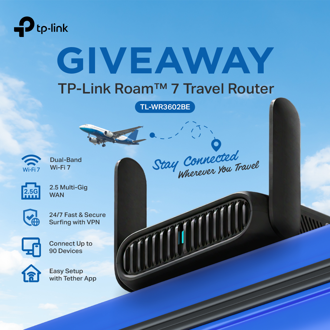 TP-LINK Giveaway | Chance to Win TP-Link TL-WR3602BE Wi-Fi 7 Travel Router 