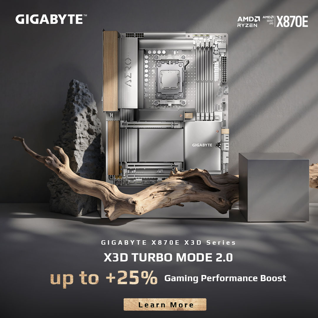 Unleash Next-Level Gaming with GIGABYTE X870E X3D Motherboards