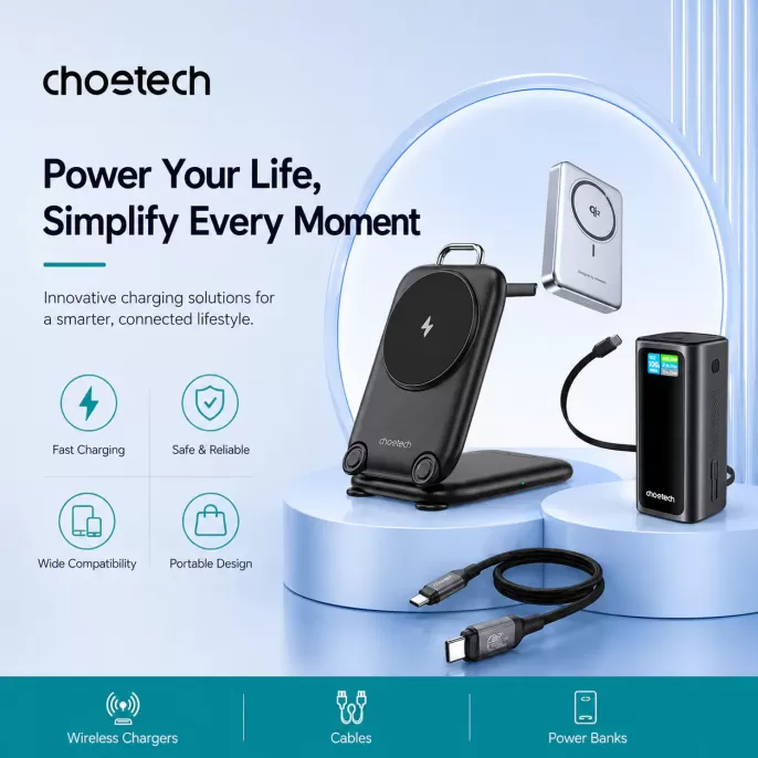 Choetech｜Fast Chargers, Power Banks & Charging Cables for Everyday Life