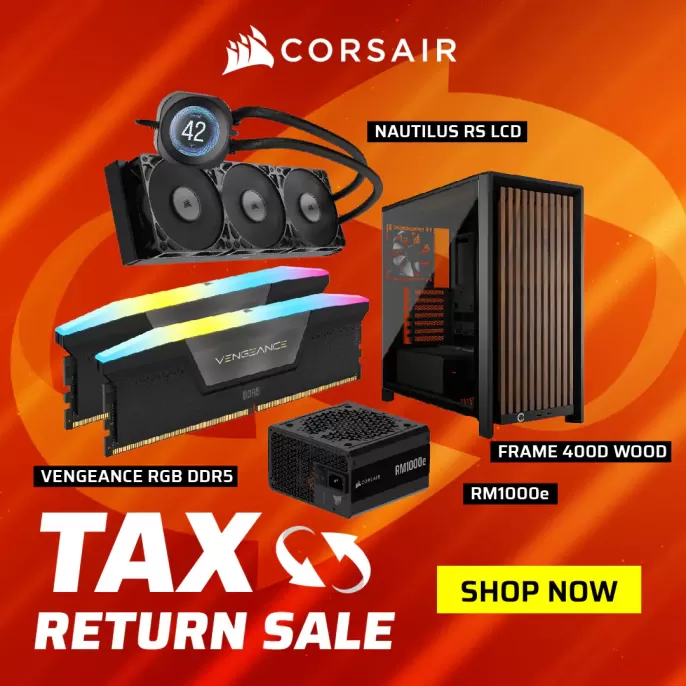 Corsair Tax Return Sale 2026 | Score Big Savings on Gaming PC Parts