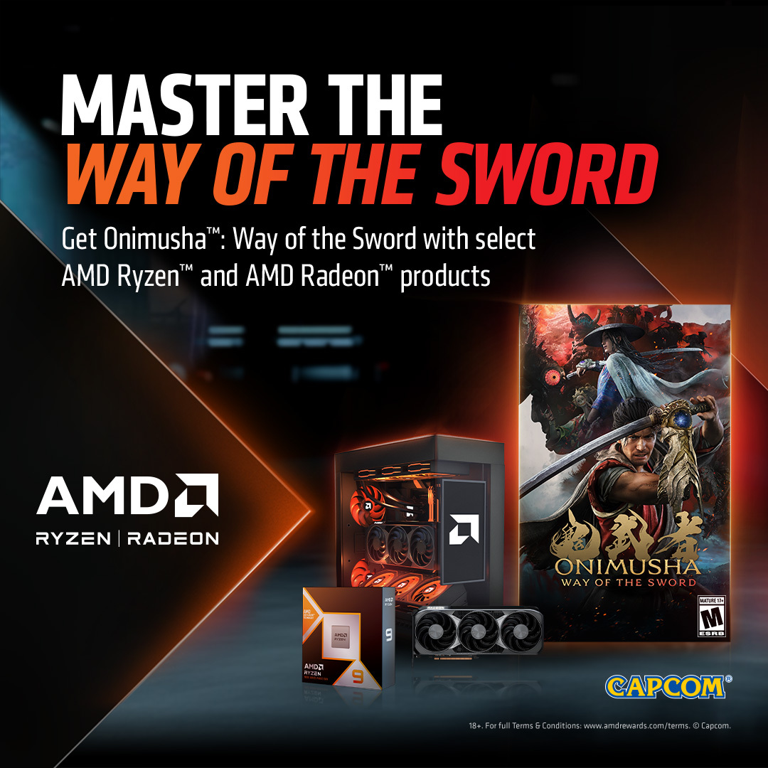Score Onimusha: Way of the Sword with Select AMD Ryzen & Radeon Products