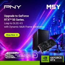 Upgrade to PNY GeForce RTX™ 50 Series | Leap to DLSS 4.5 with Dynamic Multi Frame Generation