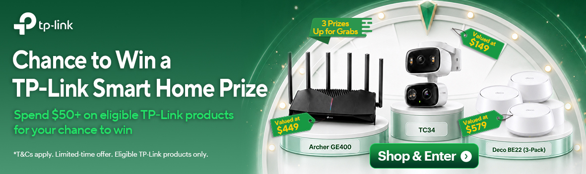 Chance to Win 1 of 3 TP-Link Smart Home Prizes