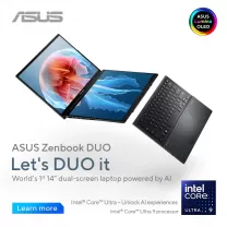 ASUS Zenbook DUO – Dual-Screen AI Laptop with OLED