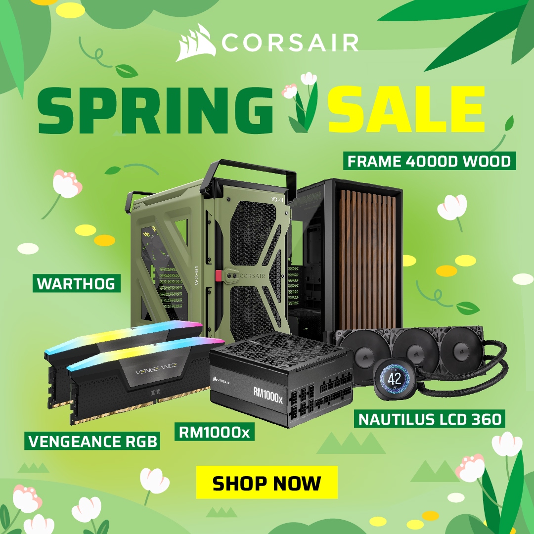 Corsair Spring Sale on Selected PC Components & Accessories