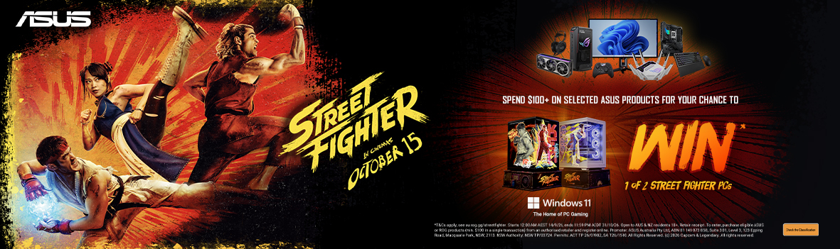 Chance to Win 1 of 2 Street Fighter PCs with ASUS