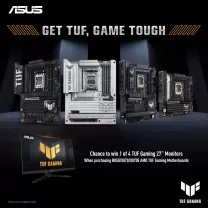 Chance to Win 1 of 4 TUF Gaming 27" Monitors with Select ASUS Gaming Motherboards