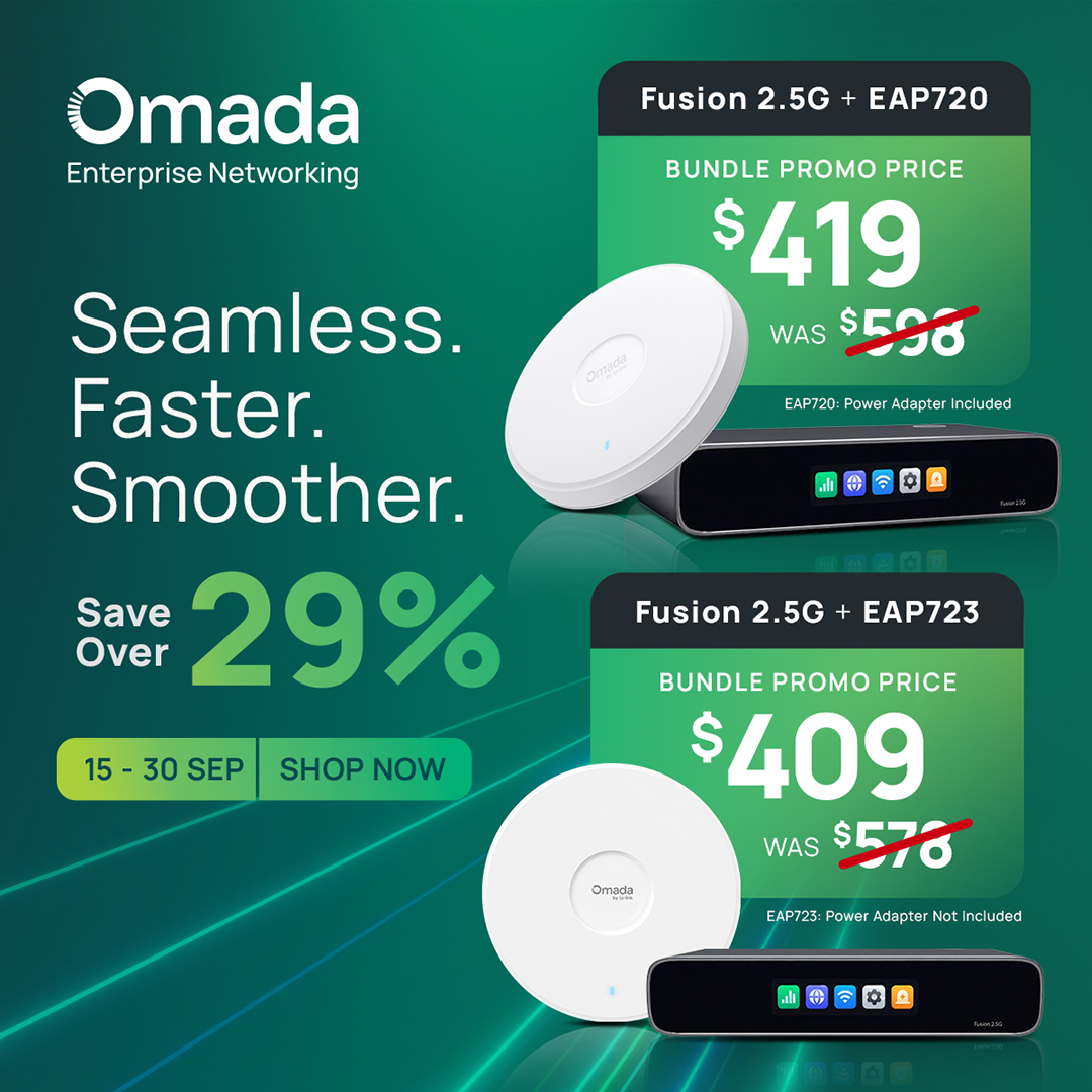 Bundle Up & Save Over 20% on Select Omada Gateway & WAP Bundles