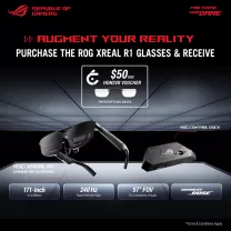 Redeem a $50USD HONSVR Voucher with ROG XReal R1 Glasses!