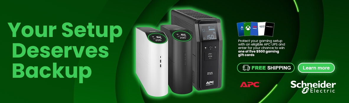Free Shipping + Chance to Win a $500 Gift Card with Selected APC UPS