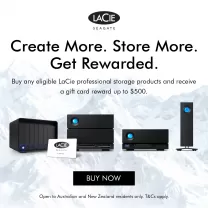 Get Up to AUD $500 in Visa Gift Cards with Eligible LaCie Storage