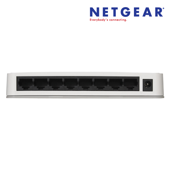 Netgear GS208 8-Port Gigabit Unmanaged Switch with AC Adapter