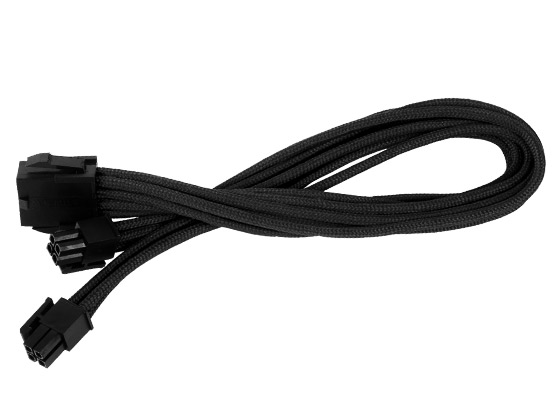 Silverstone PP07-EPS8B 8 pin to EPS/ATX-4+4pin Power Extension Cable - 300mm (SST-PP07-EPS8B)