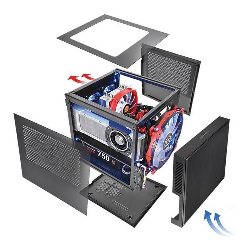 Thermaltake Suppressor F1 Mini ITX Case (CA-1E6-00S1WN-00)