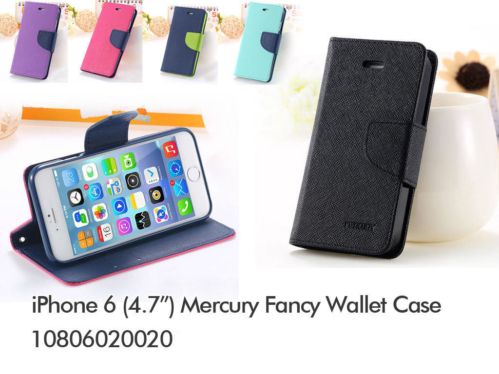 Mercury Fancy Wallet case Green for iPhone 6 (10806020020G)