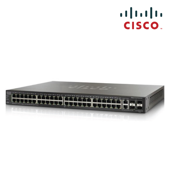 Cisco SG500-52MP-K9 Gigabit PoE Stackable Managed Switch
