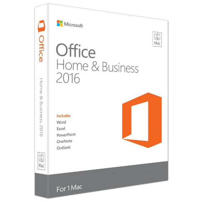 Microsoft Office MAC 2016 Home and Business Medialess