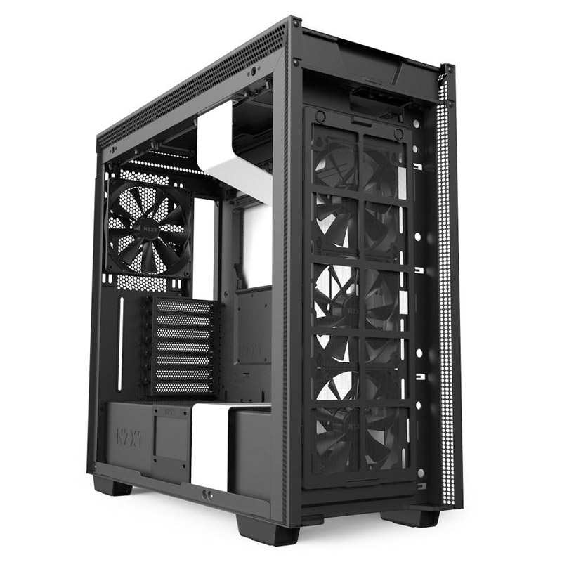 NZXT H710 Tempered Glass Mid Tower ATX Case - Matte White - msy.com.au