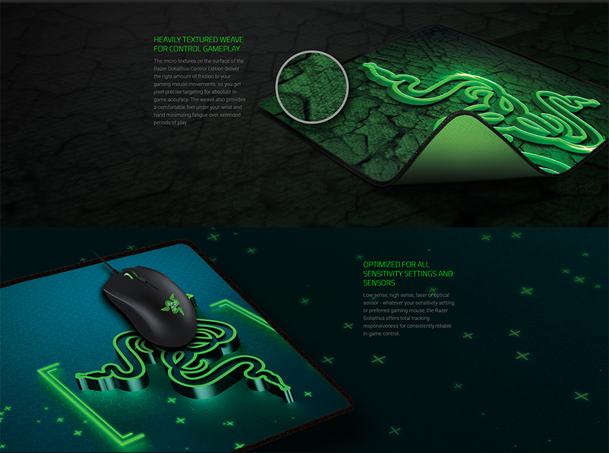 Mousepad Gamer Goliathus Medium Control Fissure, Razer, Acessórios