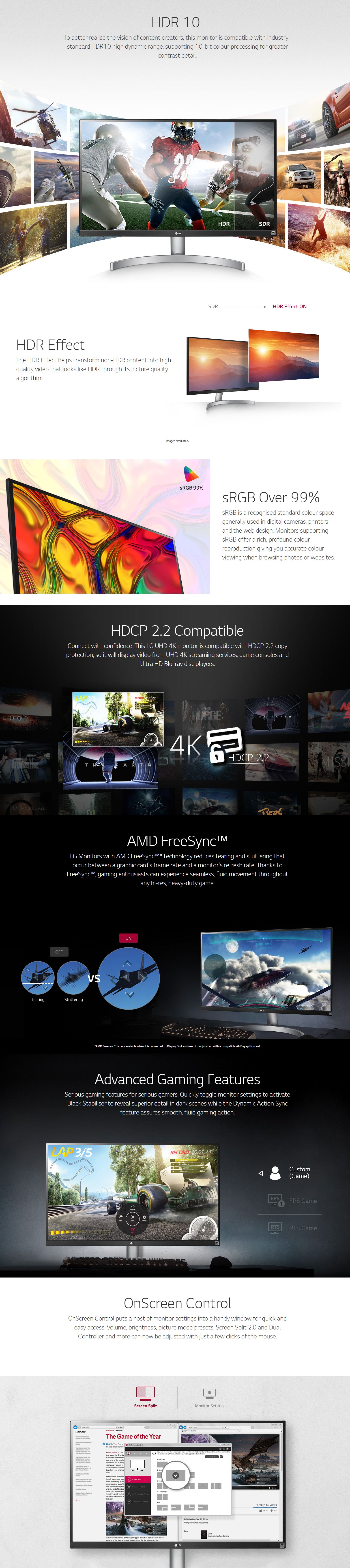 LG 4KUHD High Dynamic Range Monitor (27UK600)