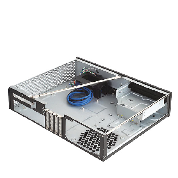 Silverstone Black Slim HTPC Case , Support Micro ATX, Mini-DTX, Mini-ITX, SECC Body, 5.25 (ML04B)