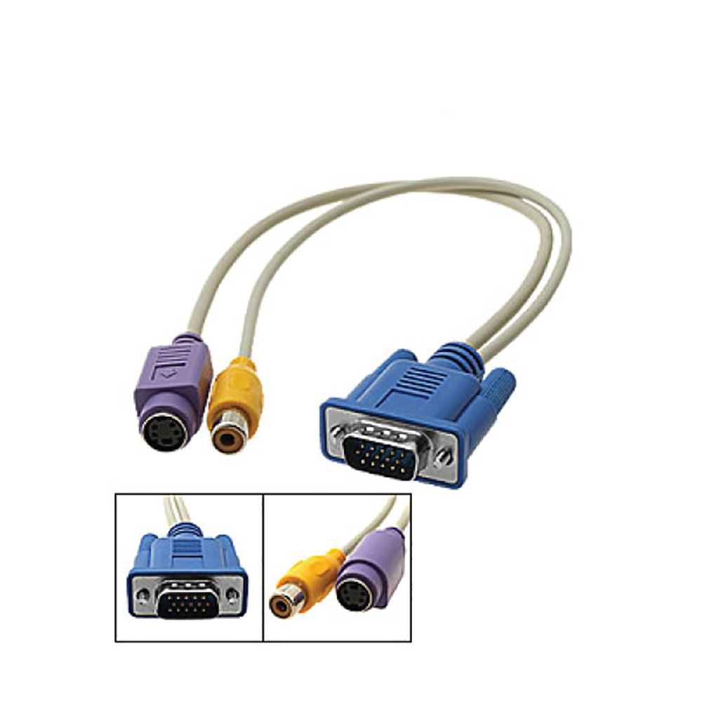 Skymaster Composite S/Video VGA M Cable
