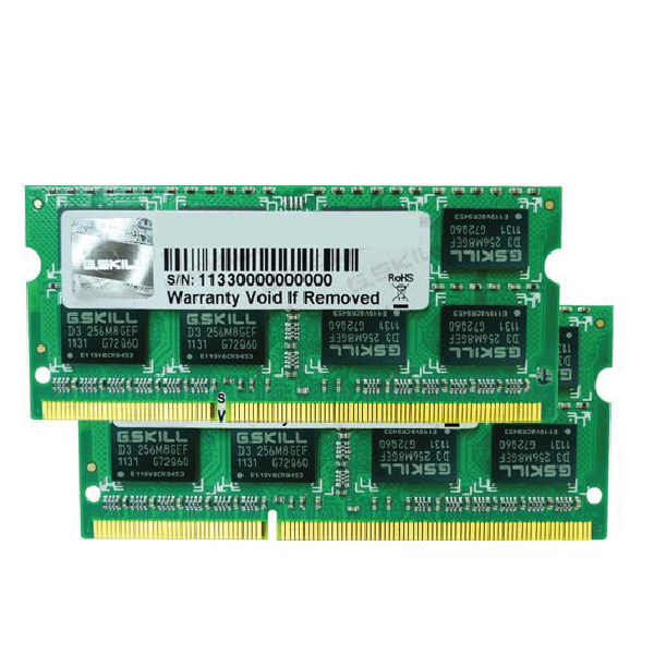 G.Skill 8GB(4Gx2) PC-1066(8500MHz) FA-8500CL7D-8GBSQ for MAC SO-DIMM DDR3 RAM