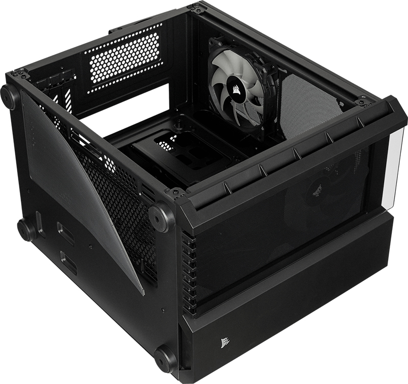 Corsair Crystal 280X Tempered Glass mATX PC Case - Black (CC-9011134-WW)
