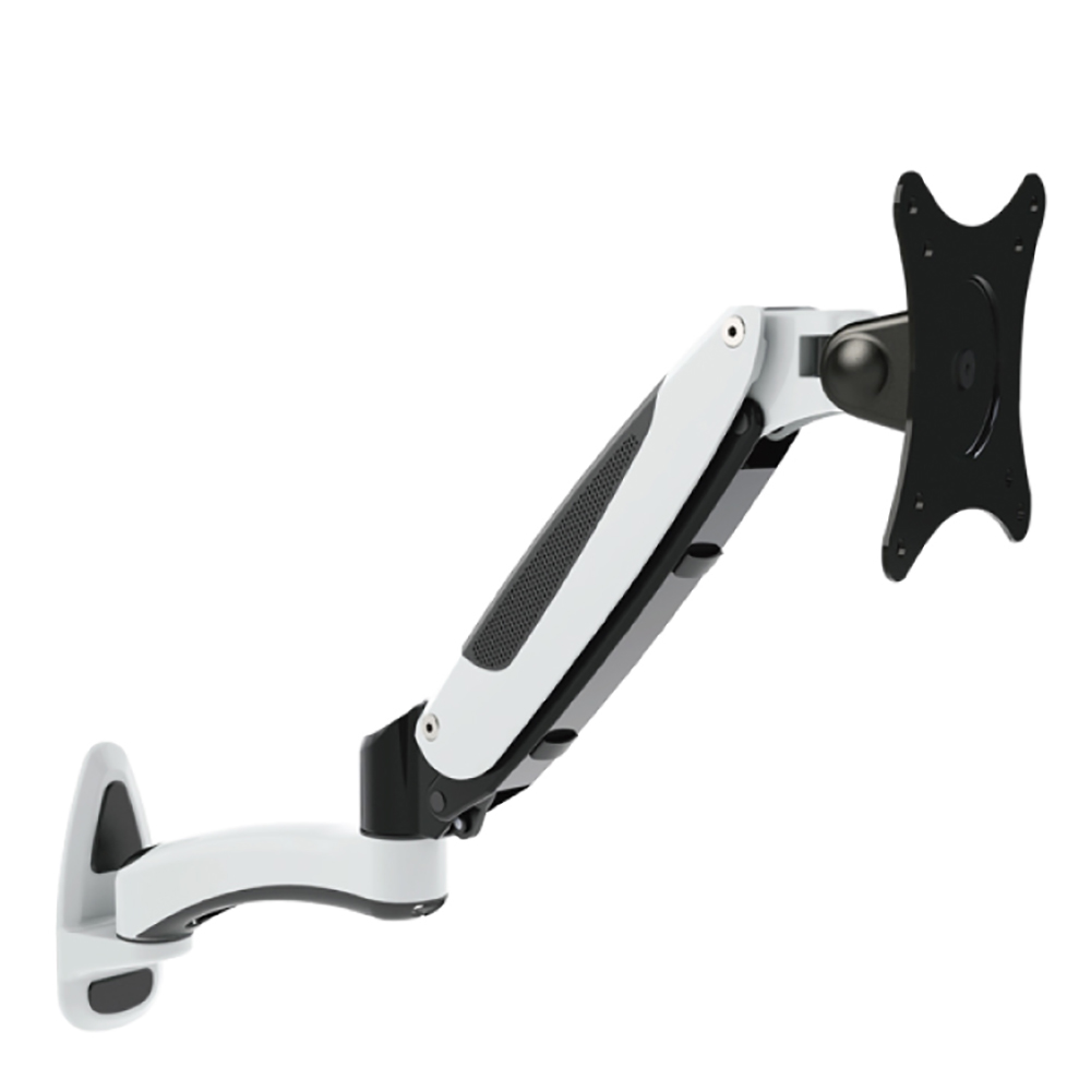 VisionMount VM-L19D Wall Mount Aluminium Single LCD Monitor with Arm Support up to 24'