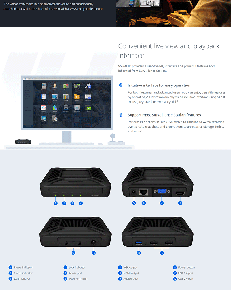Synology Surveillance Station Live View Companion (VS360HD)