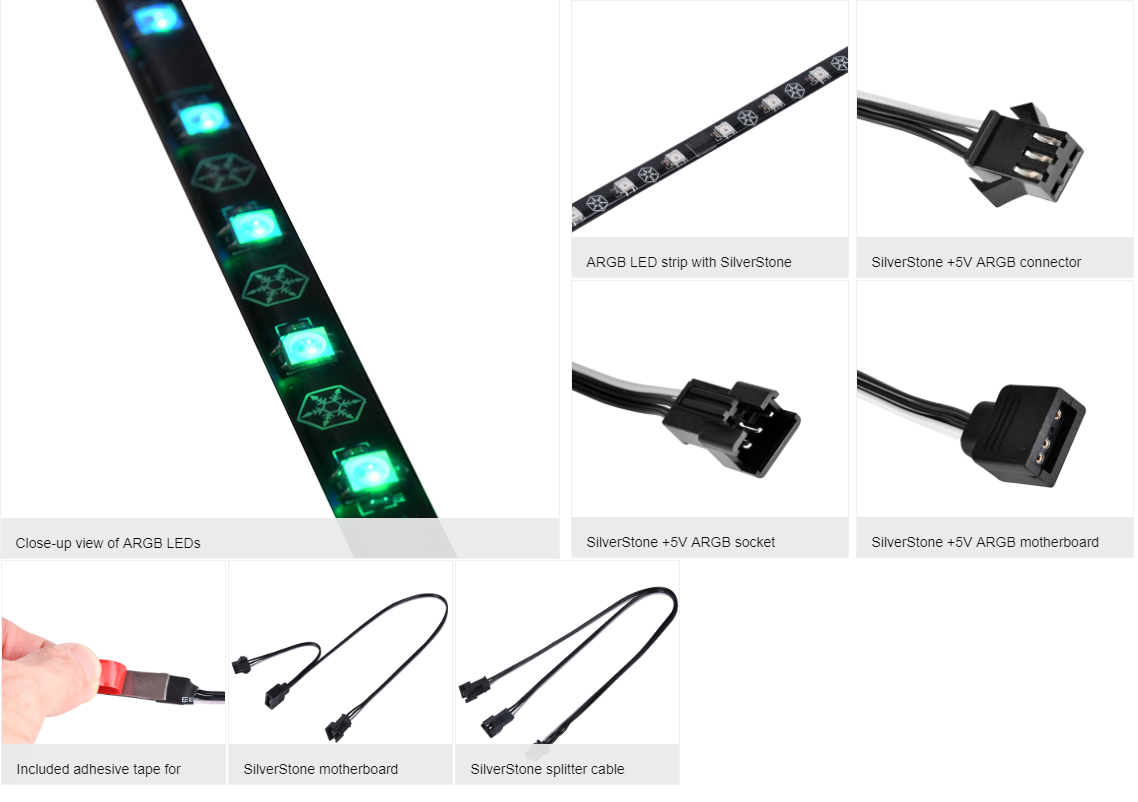 SilverStone Addressable RGB LED Flexi Strip (SST-LS03)