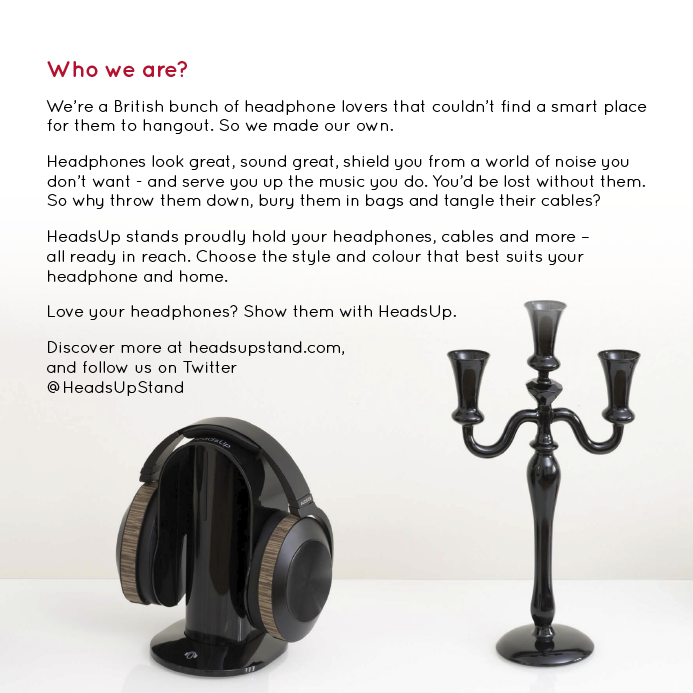 HeadsUp Premium Headphone Floorstand - Chrome