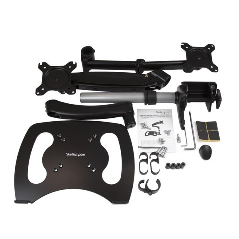 Startech Desk-Mount Monitor Arm with Laptop Stand Full Motion Articulating