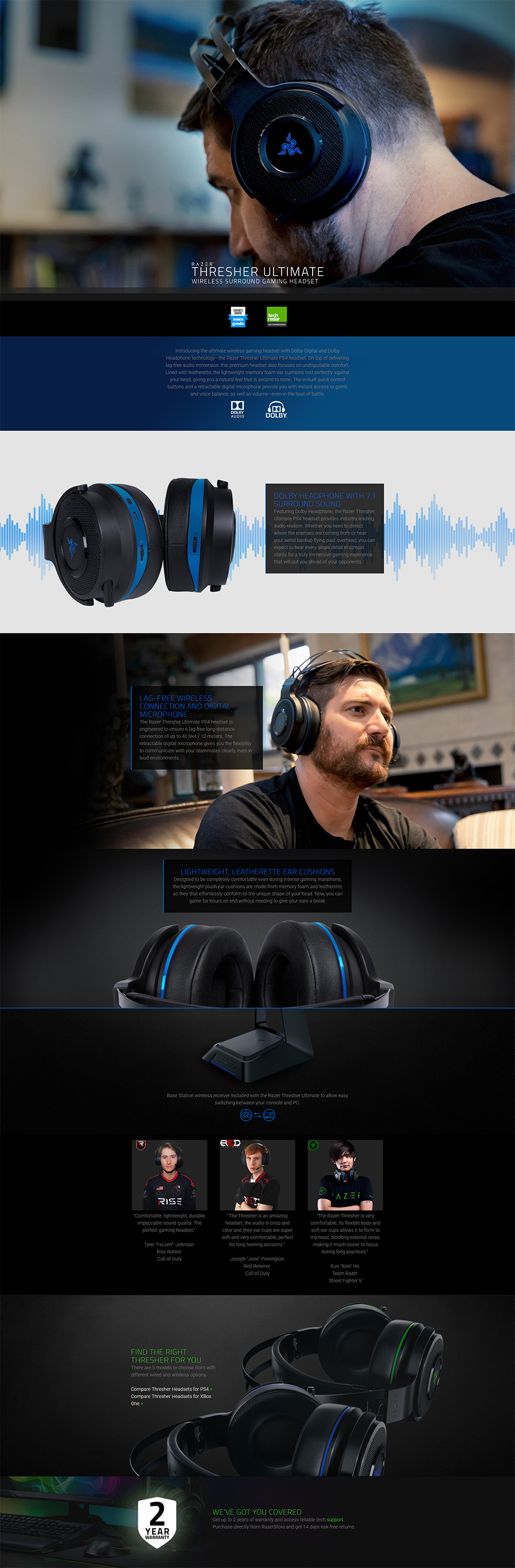 Razer Thresher Ultimate Headset for PS4 (RZ04-01590100-R3G1)