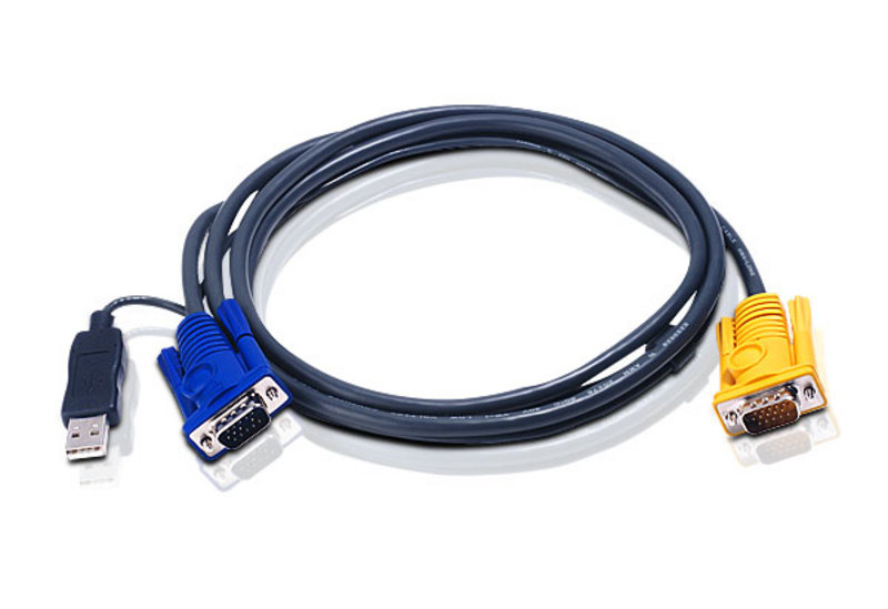 3M USB KVM Cable with 3 in 1 SPHD and built-in PS/2 to USB converter-1