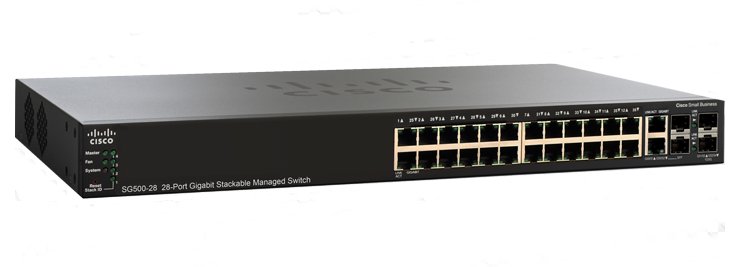 Cisco SG500-28 28-port Gigabit Stackable Managed Switch