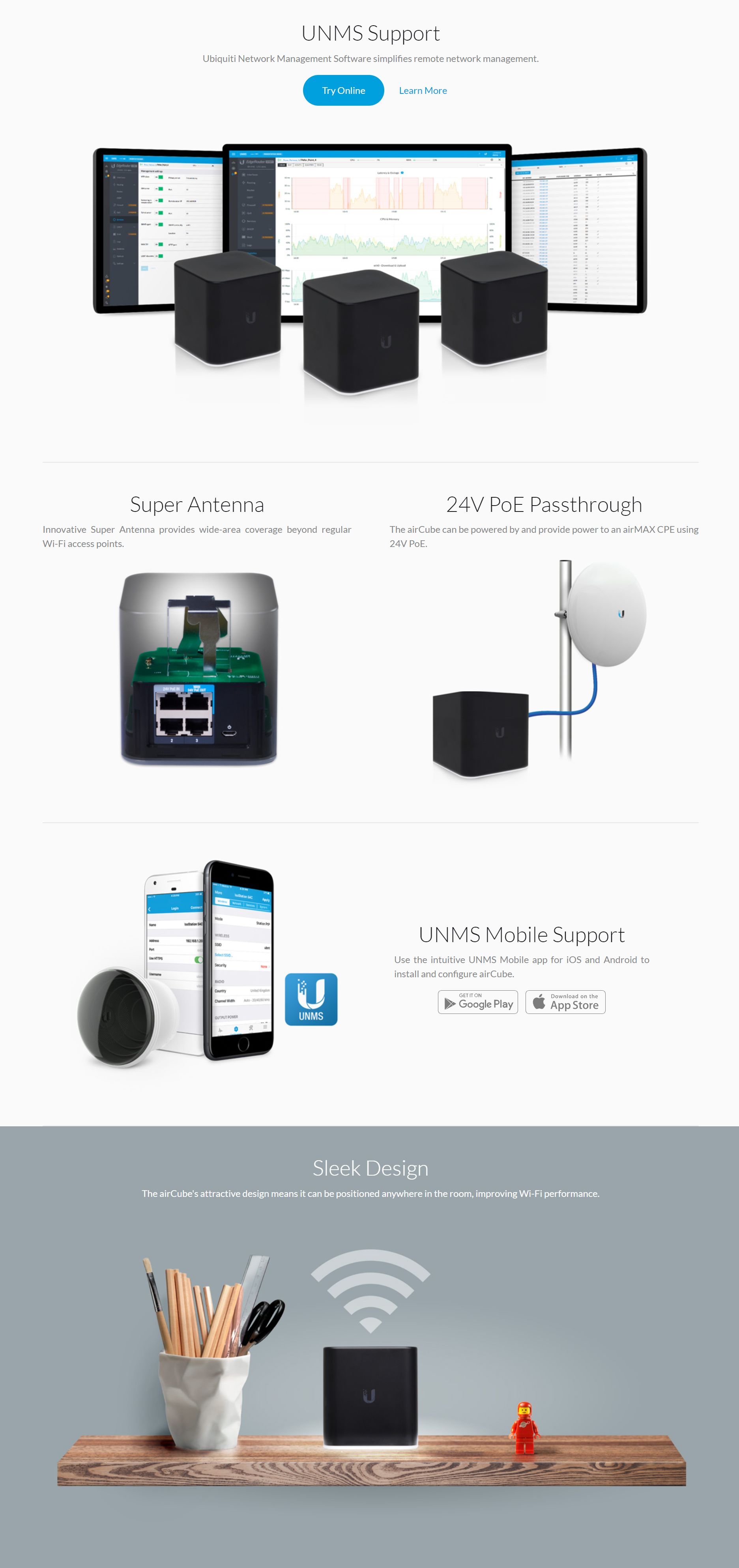Ubiquiti airCube Wireless Dual-band Wi-Fi Access Point (ACB-AC-AU)