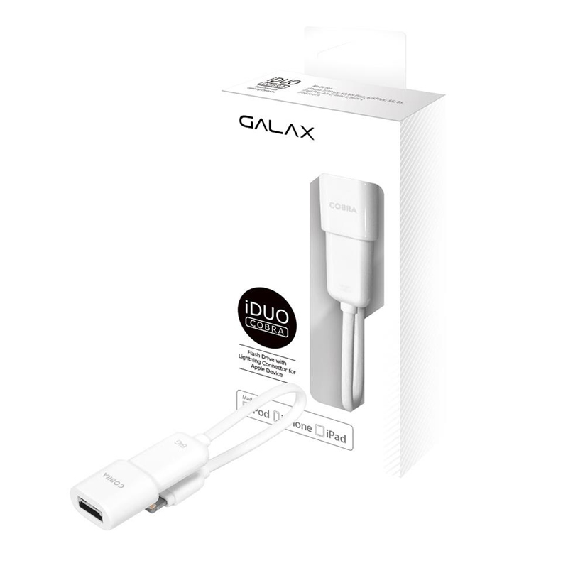 Galax 32GB iDUO Cobra USB - White